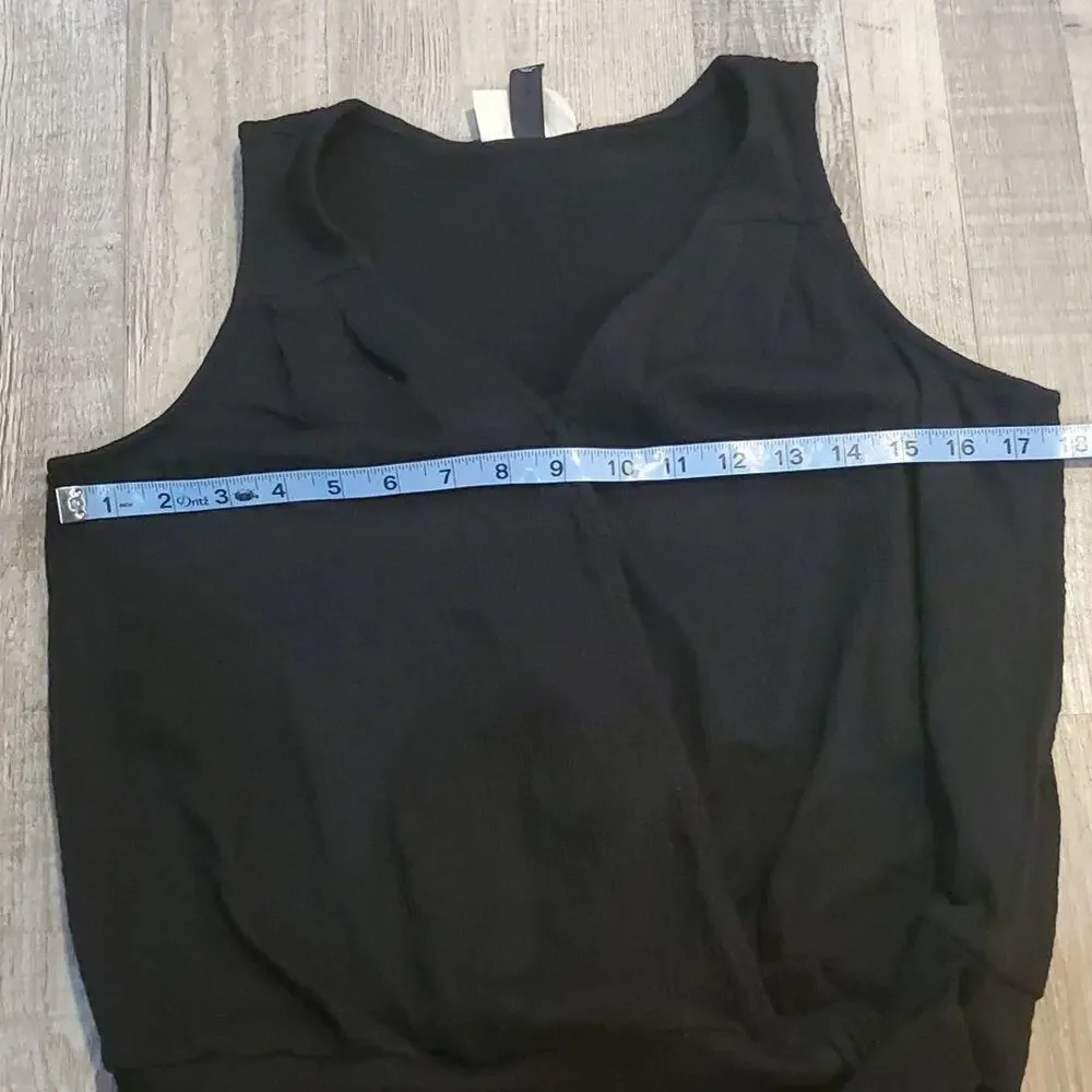 Universal thread women's xs black blouse tank top